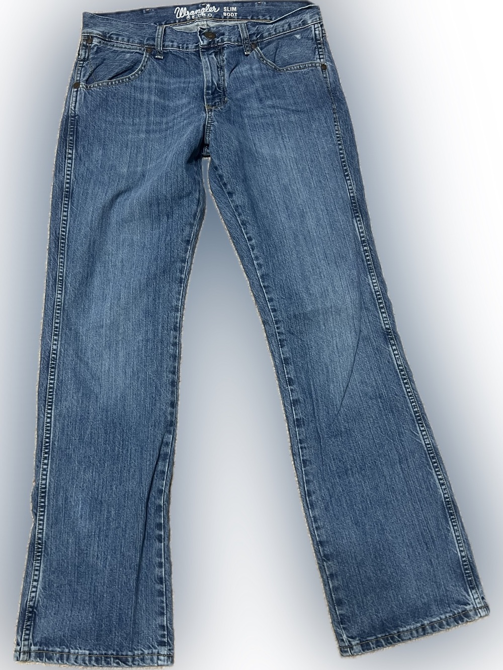 Wrangler Slim Bootcut Jeans for Men - Blue